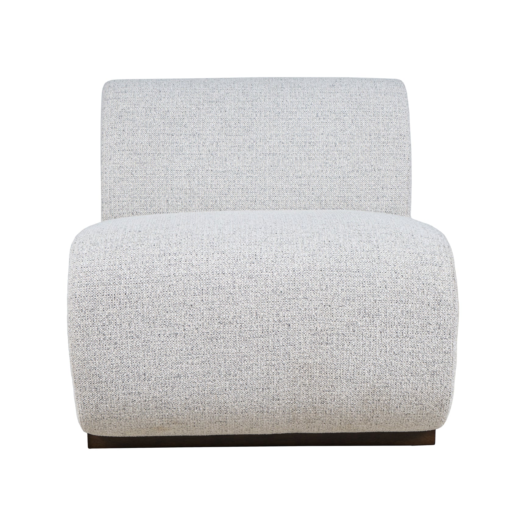 Milano Neutral Texture One Seat Banquette - Ornate Home