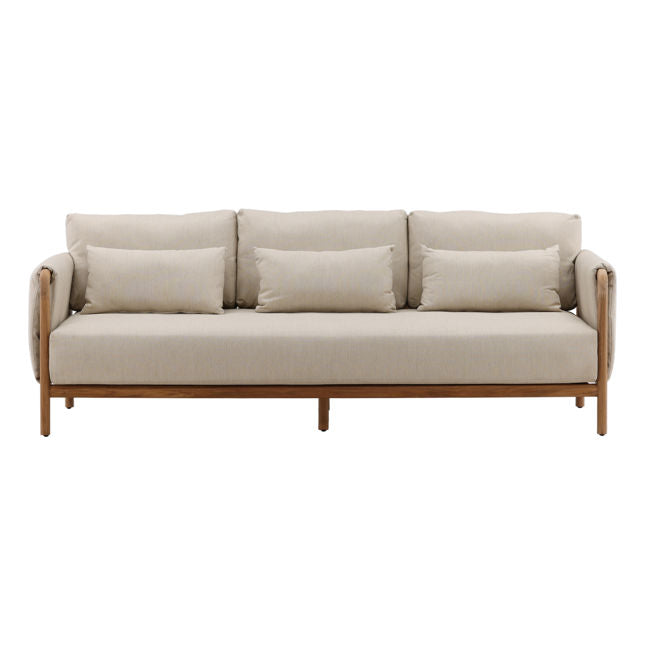 Milburne Beige Outdoor Sofa - Ornate Home