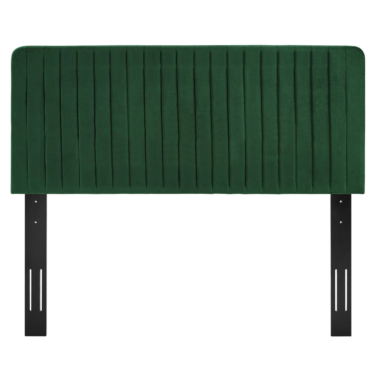 Milenna Emerald Channel Tufted Performance Velvet Full/Queen Headboard - Ornate Home