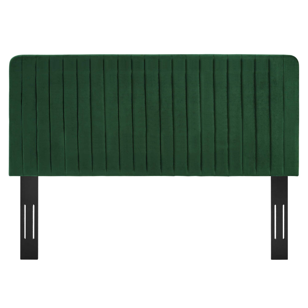 Milenna Emerald Channel Tufted Performance Velvet Full/Queen Headboard - Ornate Home