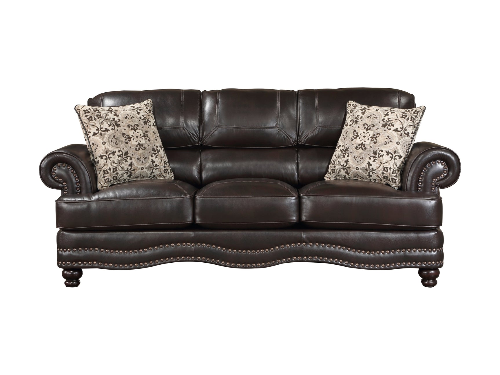 Milford Brown Sofa - Ornate Home