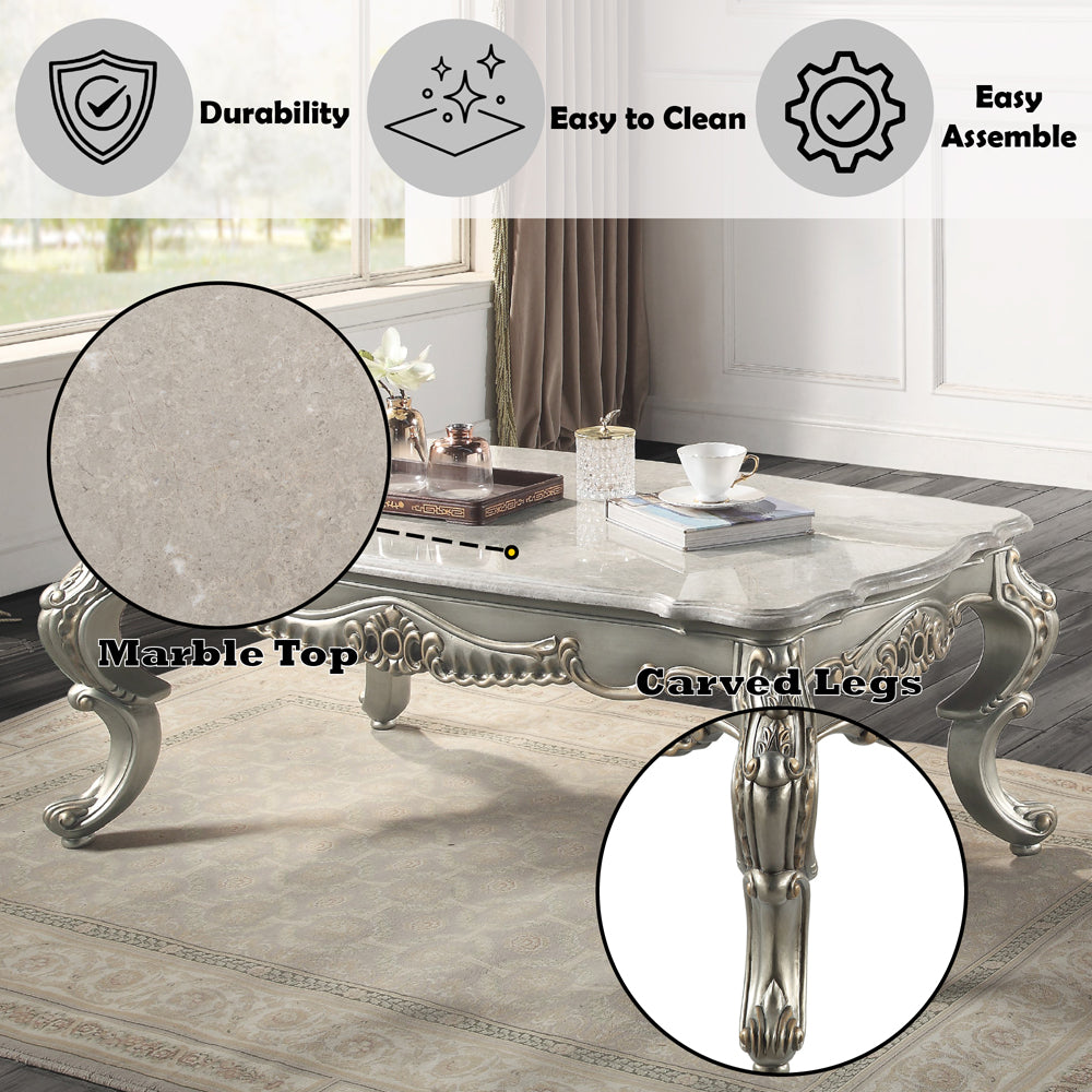 Miliani Antique Bronze Coffee Table - Ornate Home