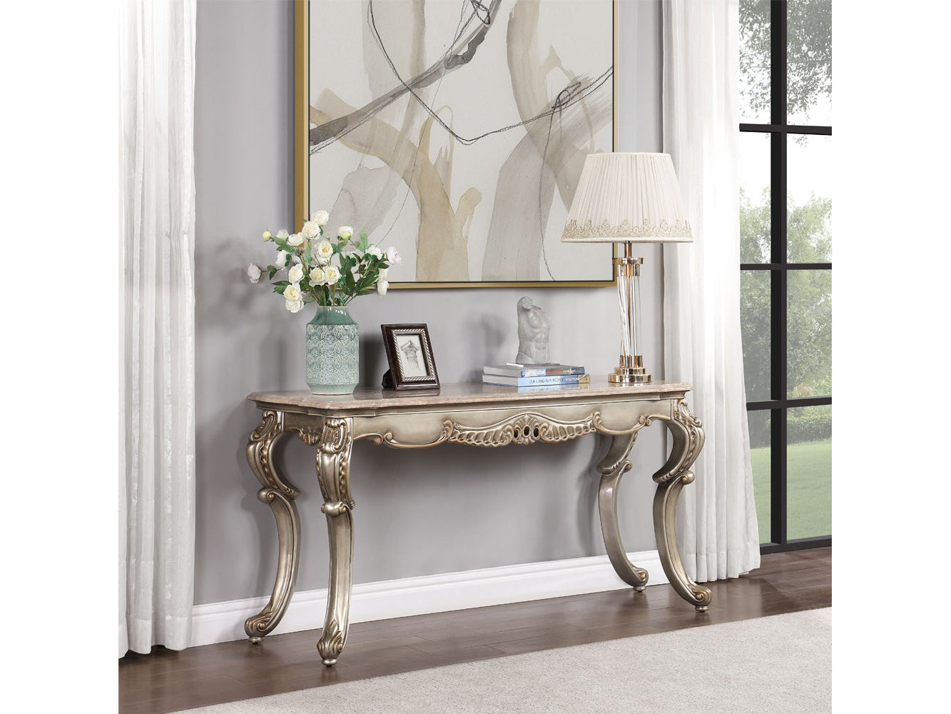 Miliani Antique Bronze Sofa Table - Ornate Home