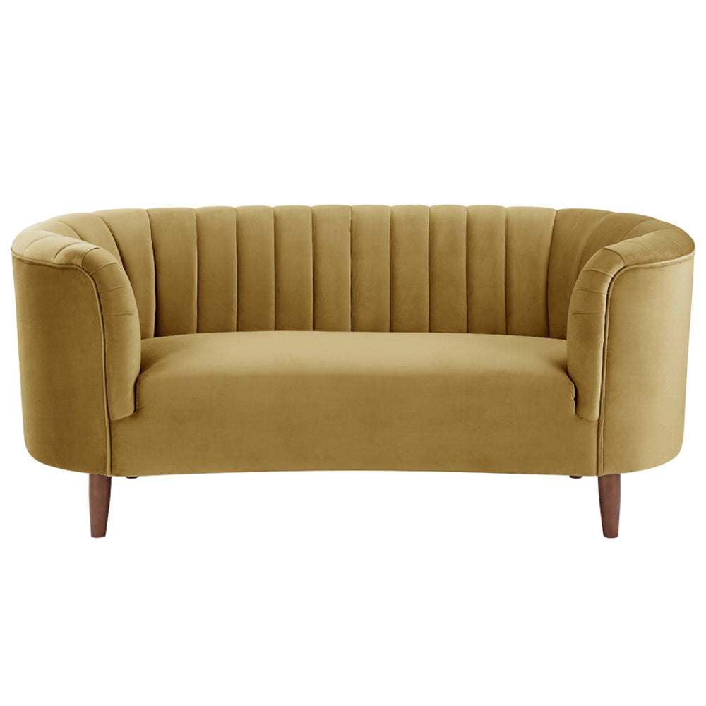 Millephri Yellow Loveseat - Ornate Home