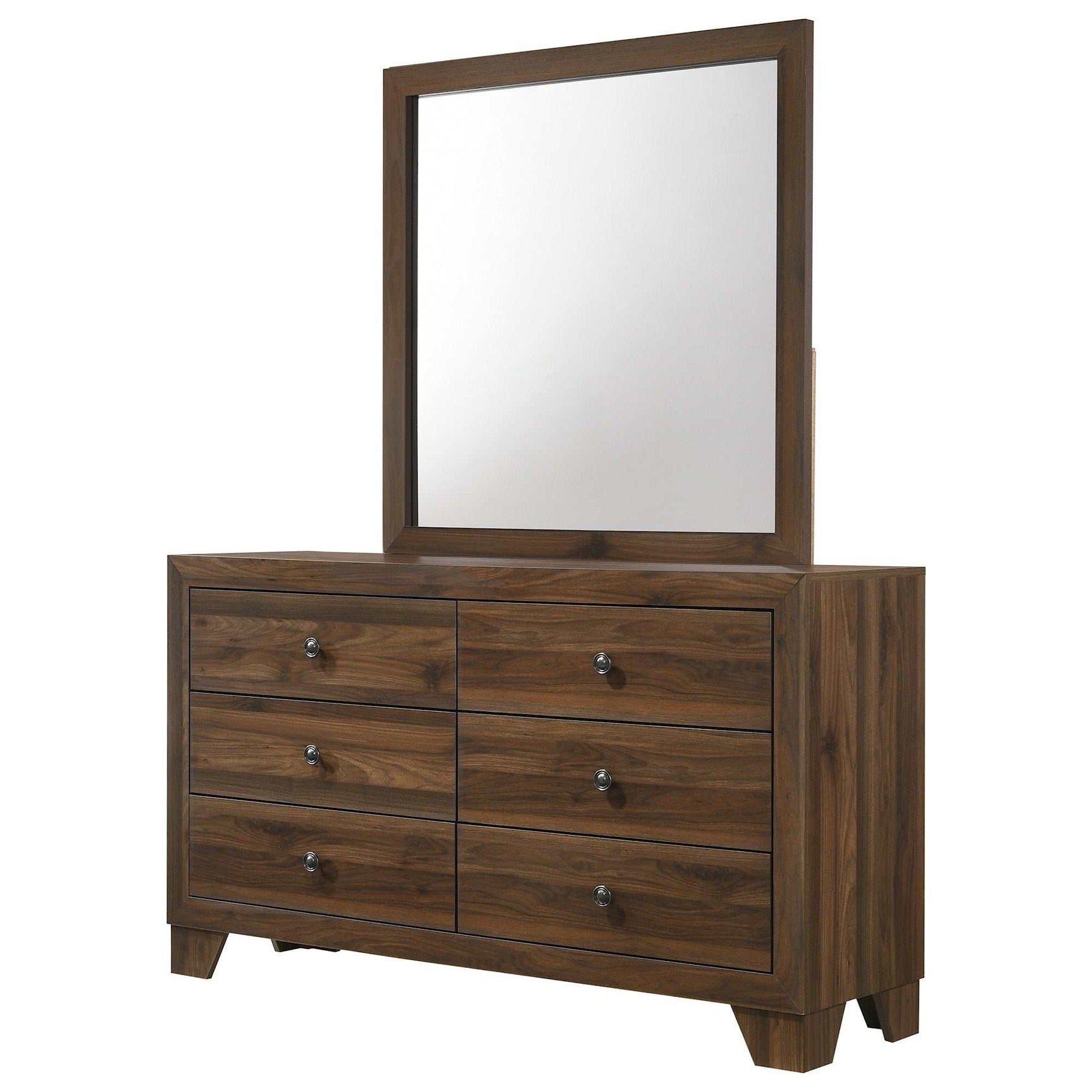 Millie Cherry Brown Panel Bedroom Sets - Ornate Home