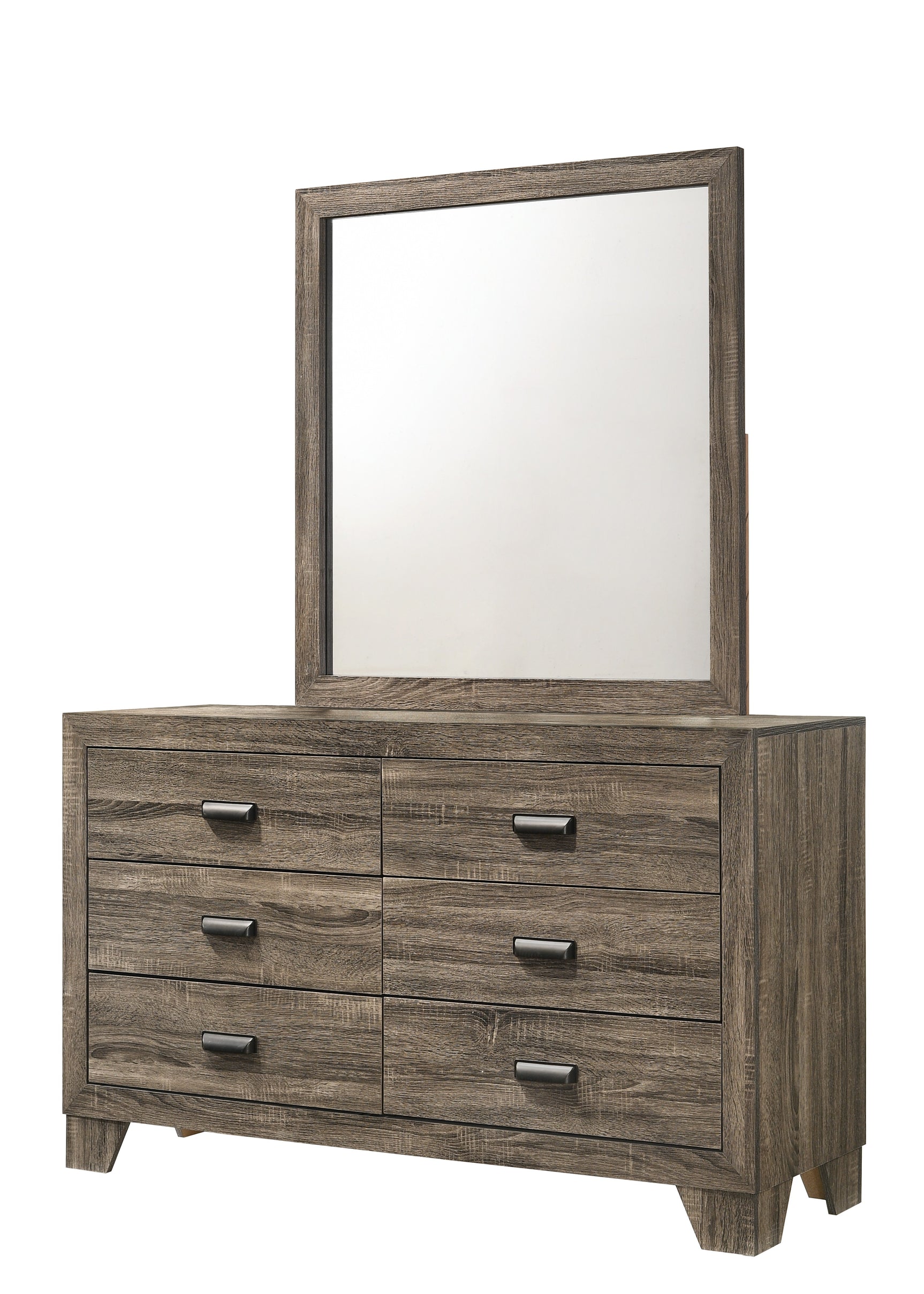 Millie Grey Upholstered Panel Bedroom Set - Ornate Home