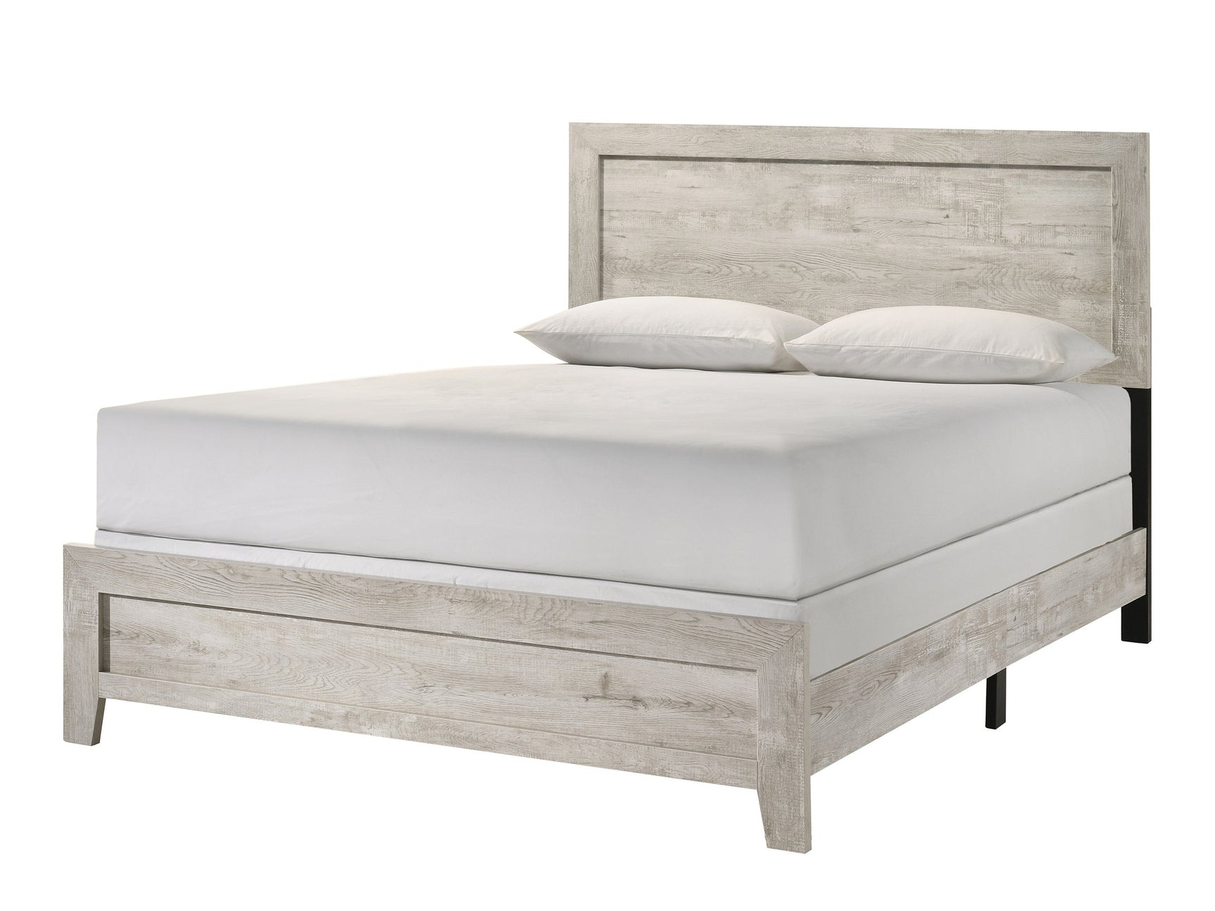 Millie White Queen Bed In One Box - Ornate Home