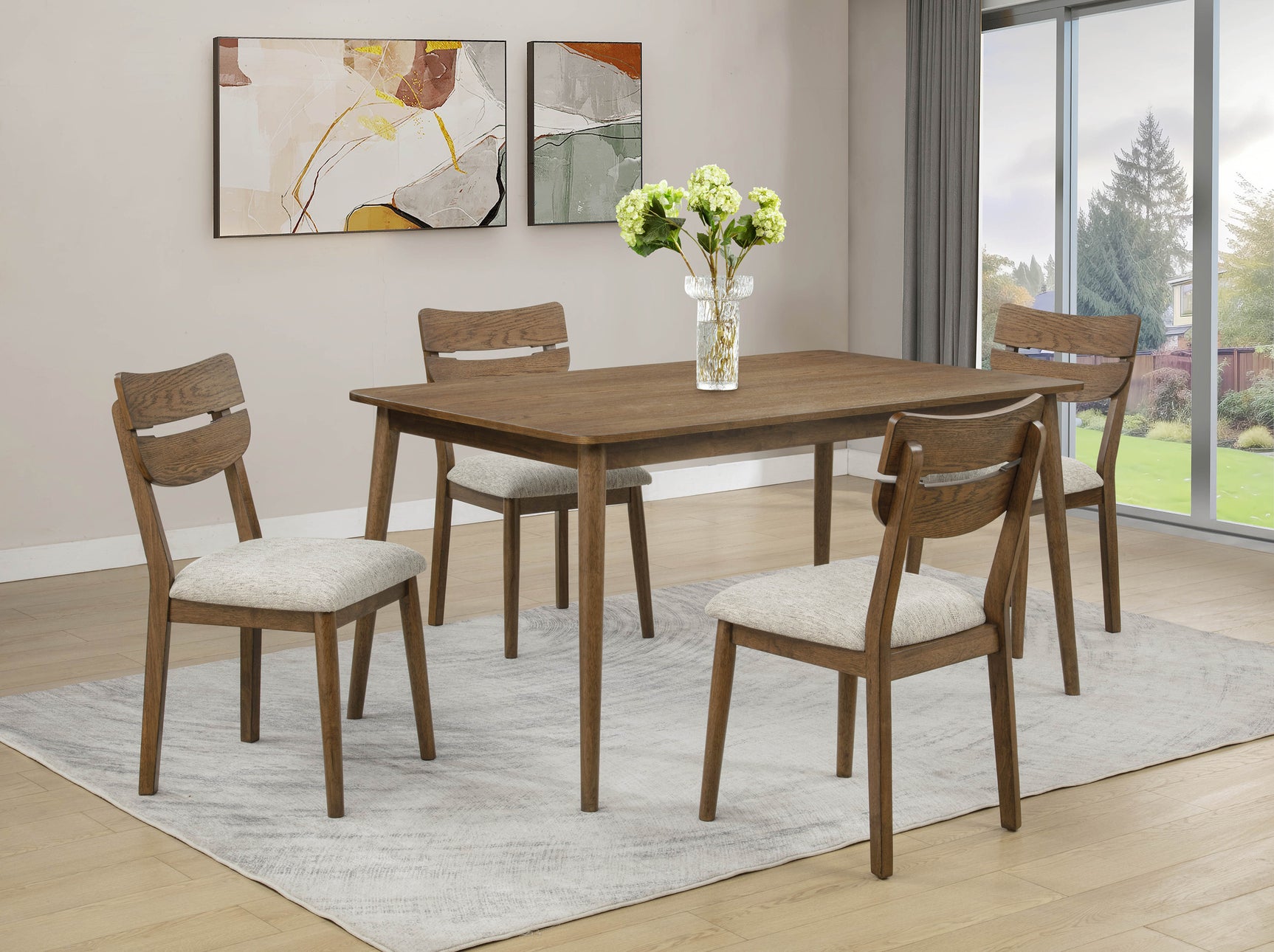 Mills Brown Dining Table - Ornate Home