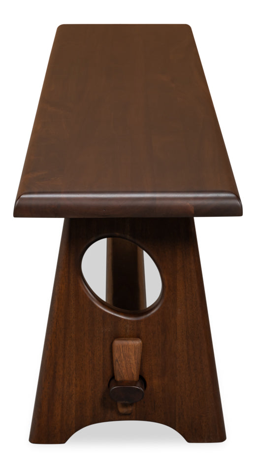 Millwright Brown Mahogany Bench - Ornate Home
