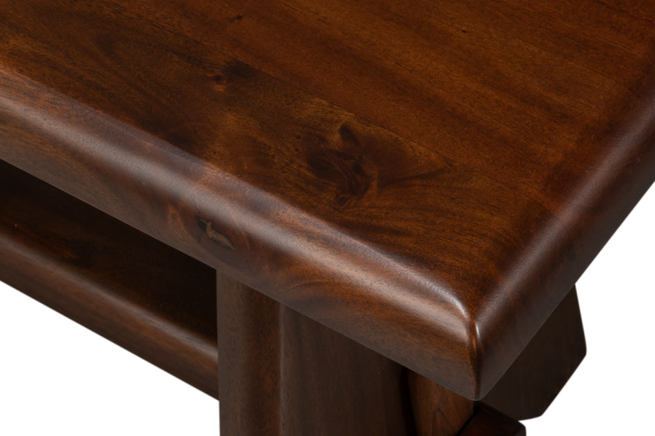 Millwright Brown Mahogany Bench - Ornate Home