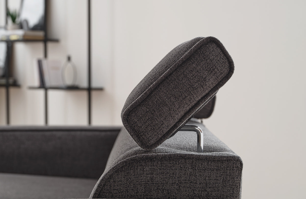 Milos Anthracite Sofa - Ornate Home