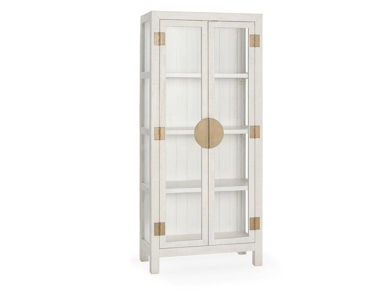 Milroy Antique White Tall Cabinet - Ornate Home