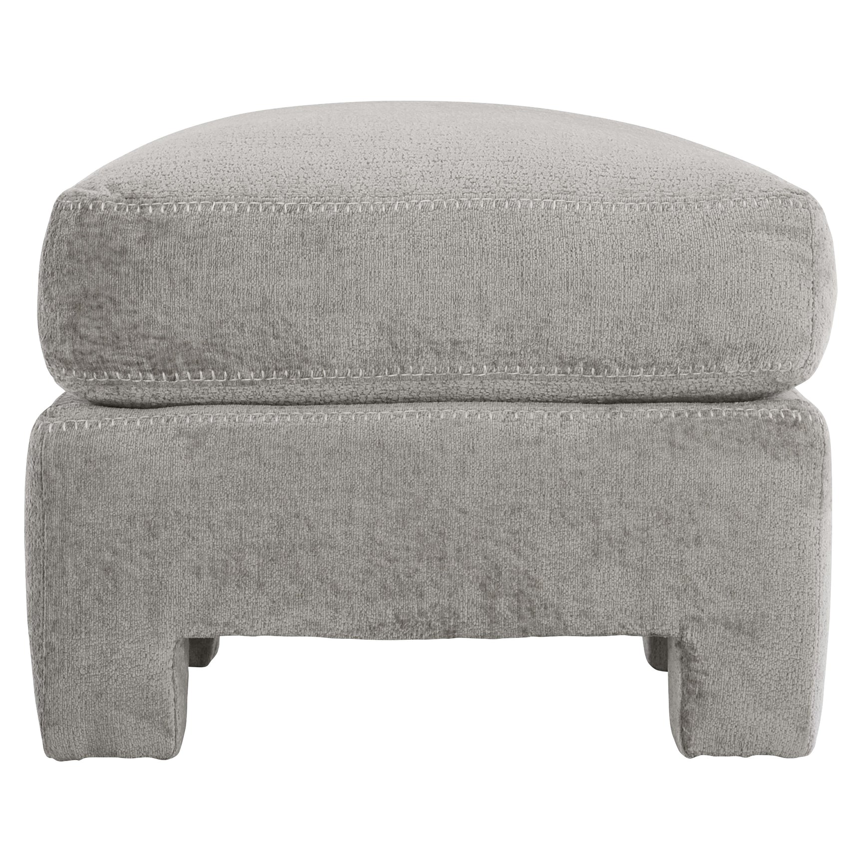 Mily Grey Fabric Bumper Ottoman - Ornate Home