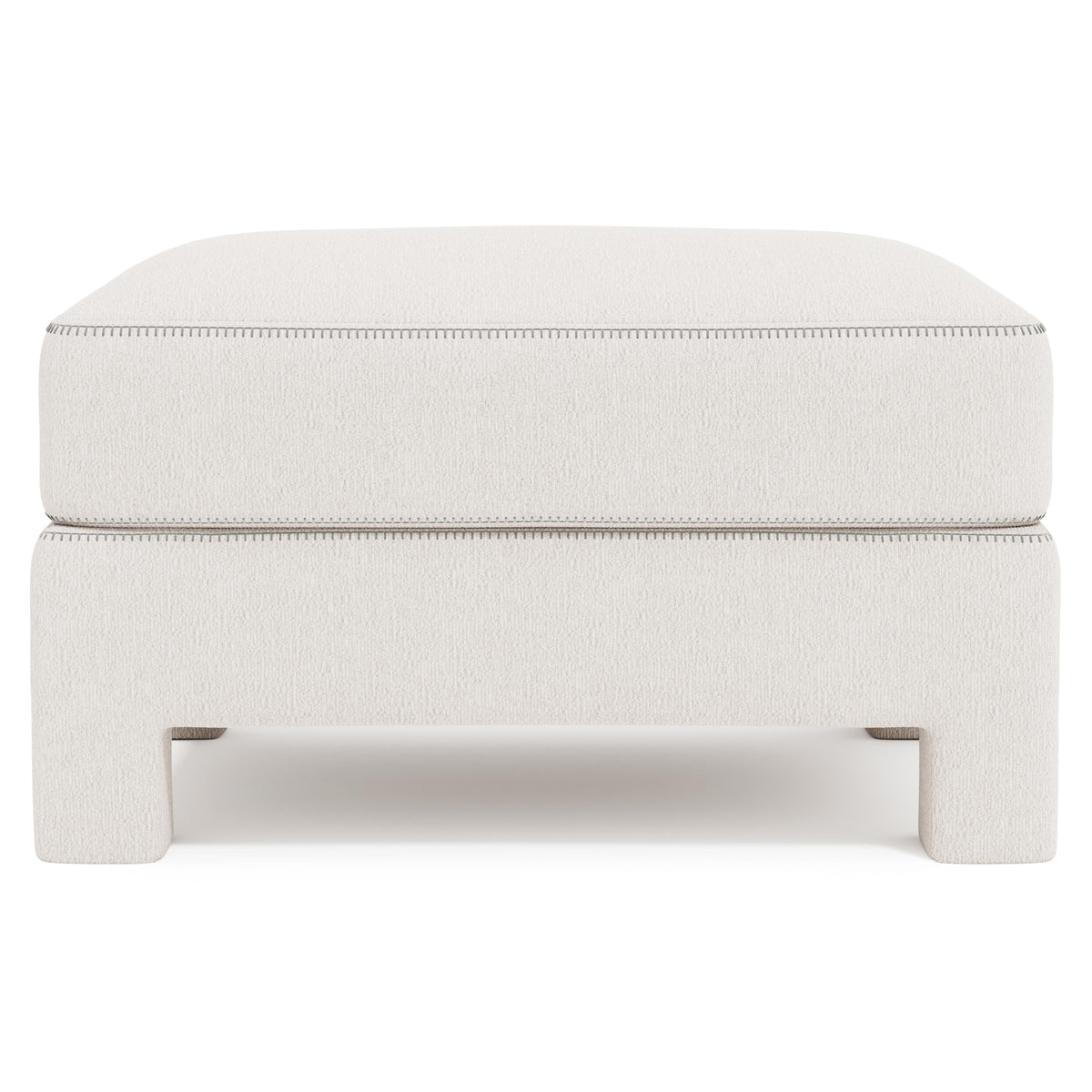 Mily Ivory Bumper Ottoman - Ornate Home