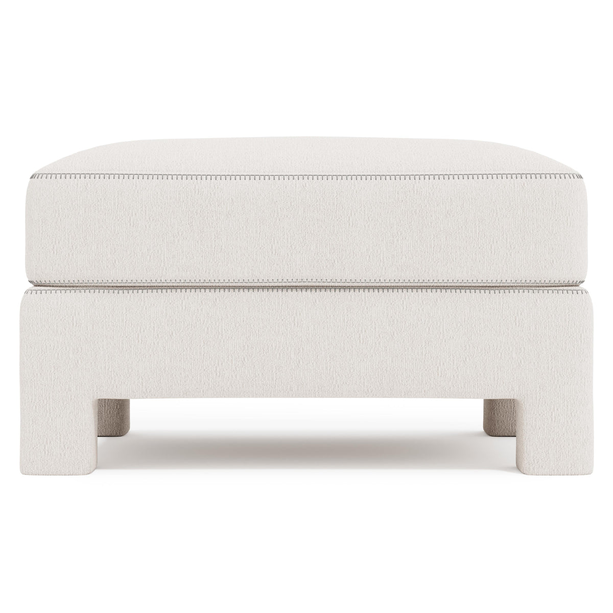 Mily Ivory Bumper Ottoman - Ornate Home