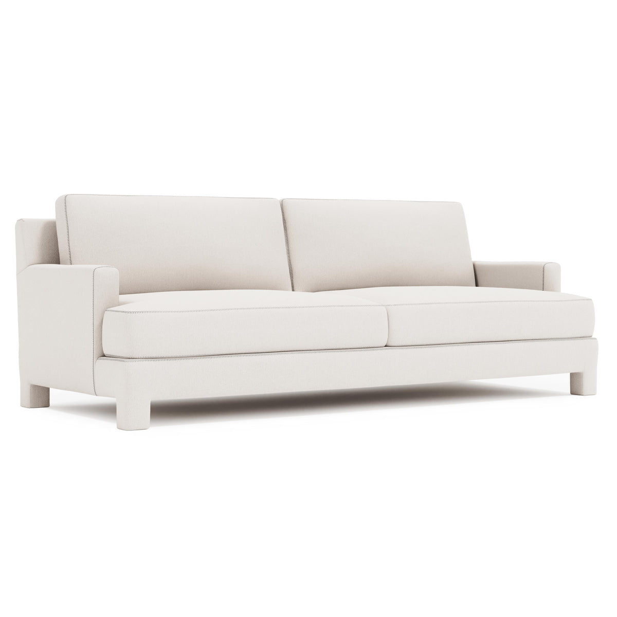 Mily Ivory Sofa Without Pillows - Ornate Home
