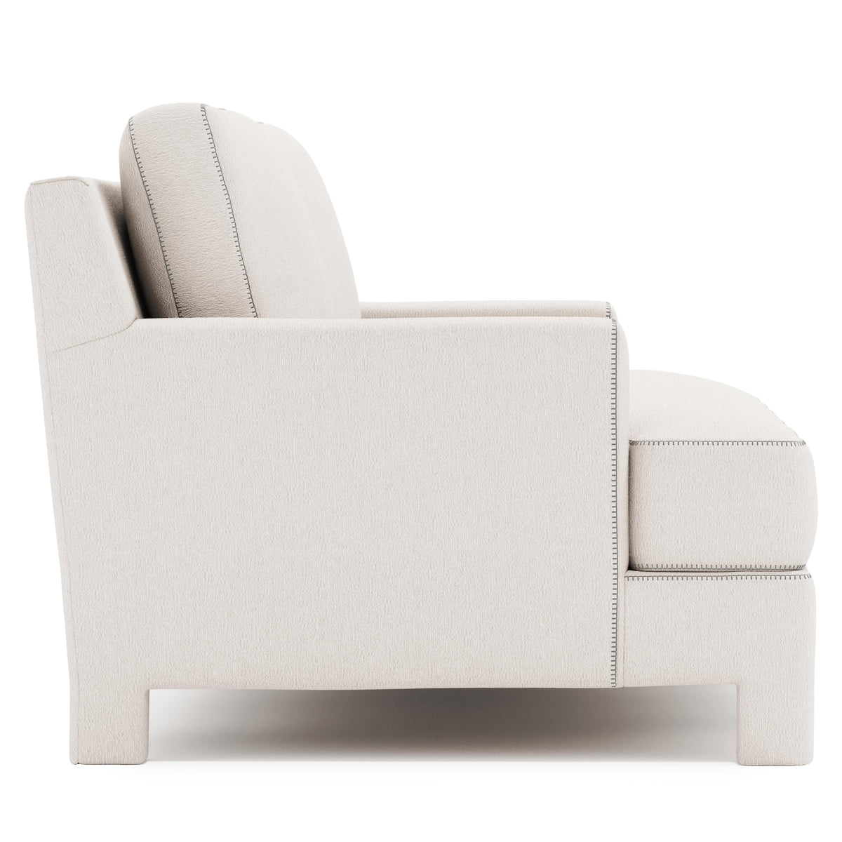 Mily Ivory Sofa Without Pillows - Ornate Home
