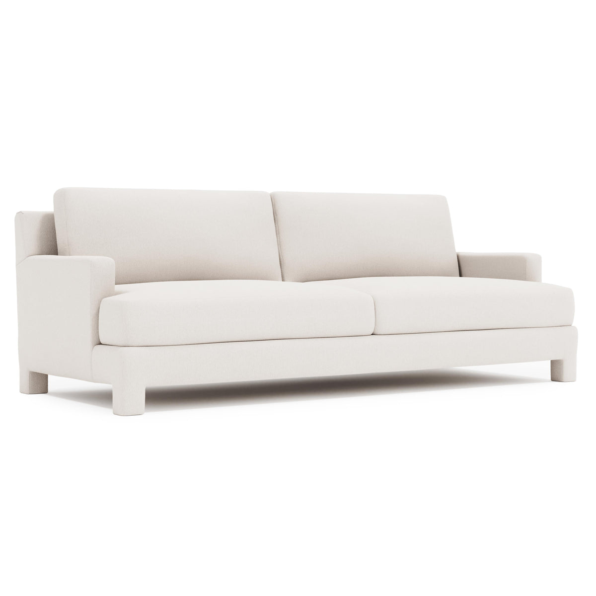 Mily Ivory Sofa Without Pillows - Ornate Home