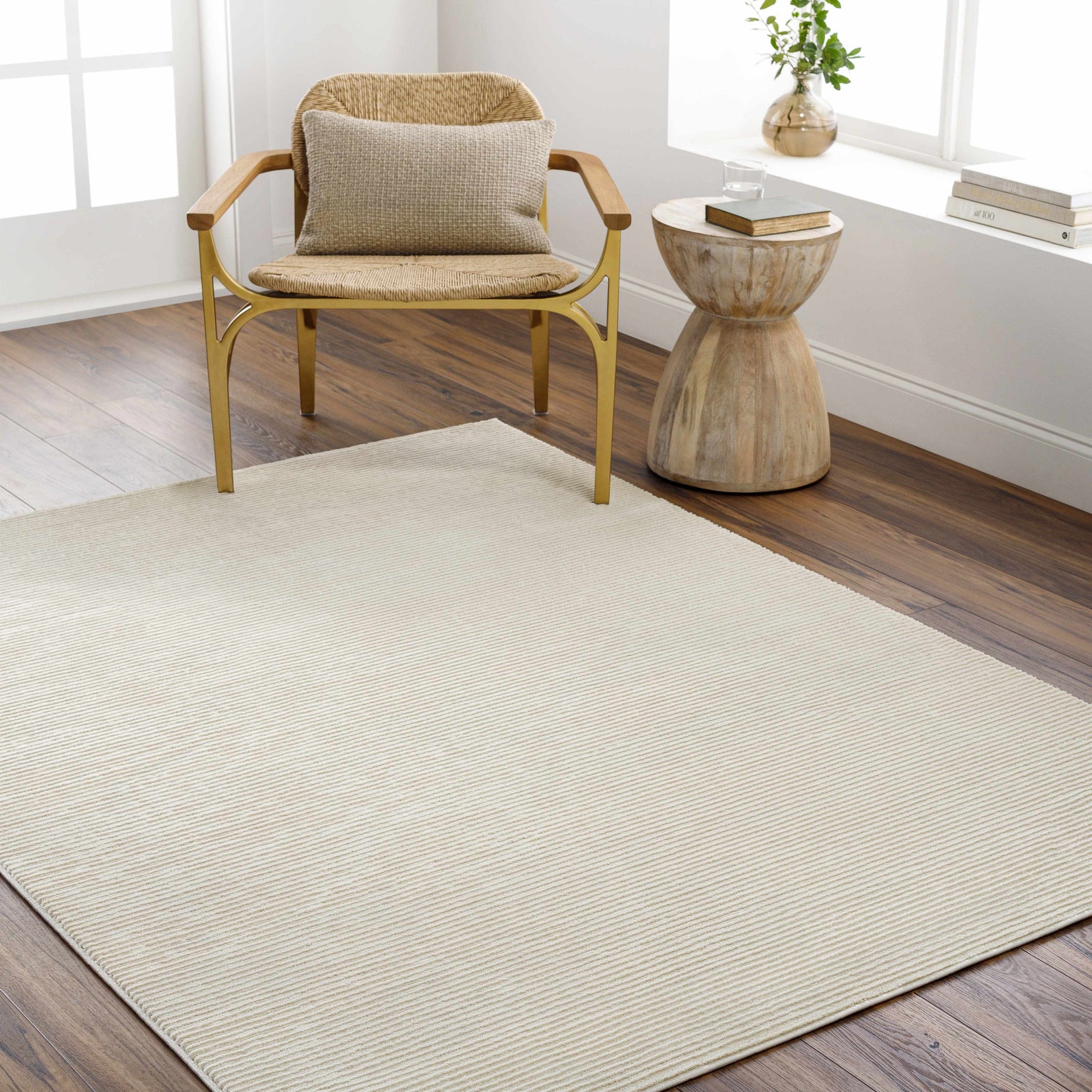 Mimi Cream 3D Washable Rug - Ornate Home