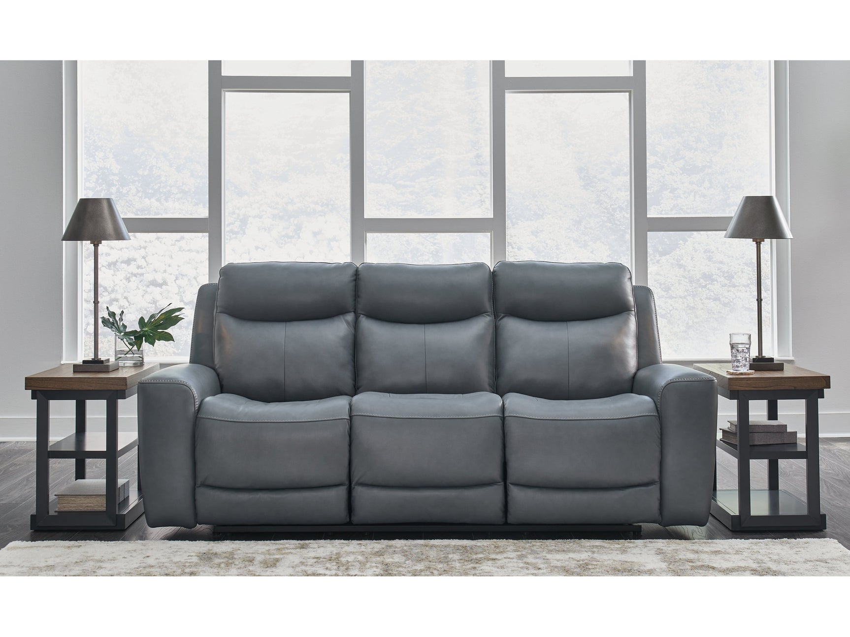 Mindanao Steel Power Reclining Sofa (Online Special Price) - Ornate Home