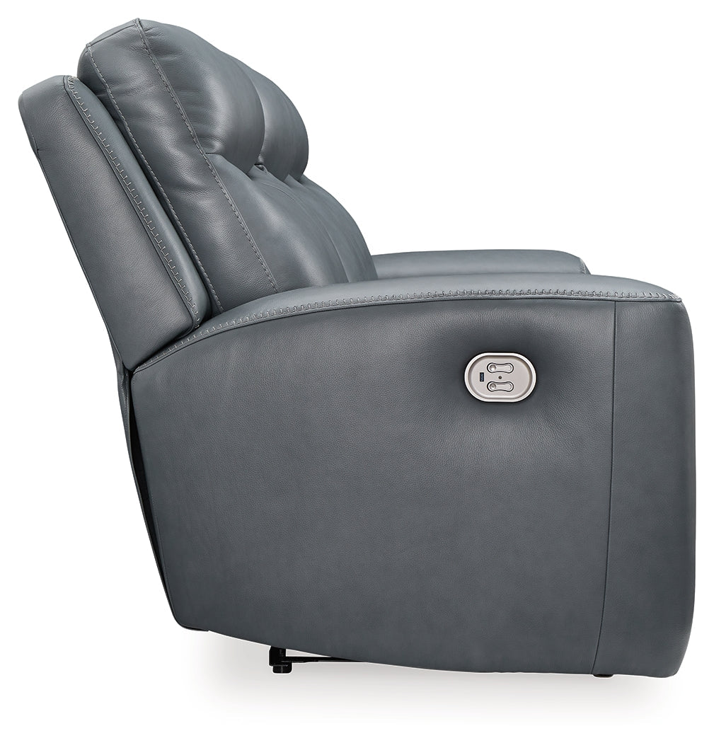 Mindanao Steel Power Reclining Sofa - Ornate Home