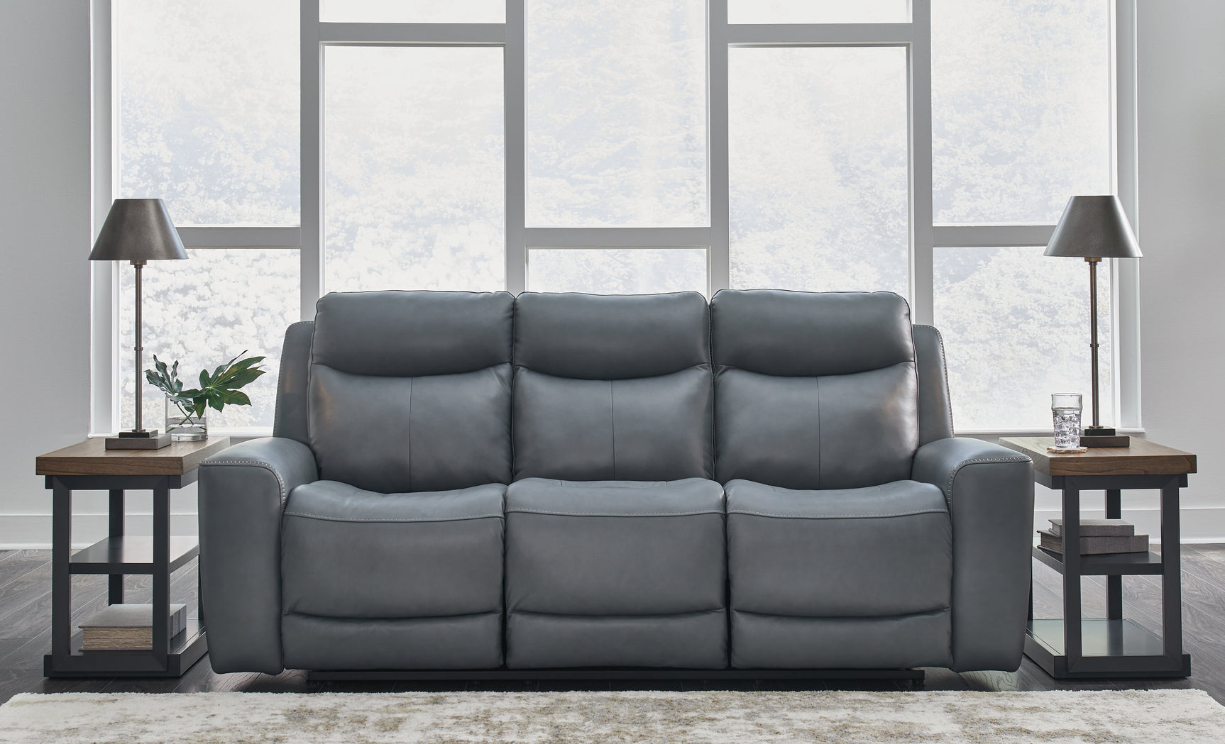 Mindanao Steel Power Reclining Sofa and Loveseat (Online Special Price) - Ornate Home
