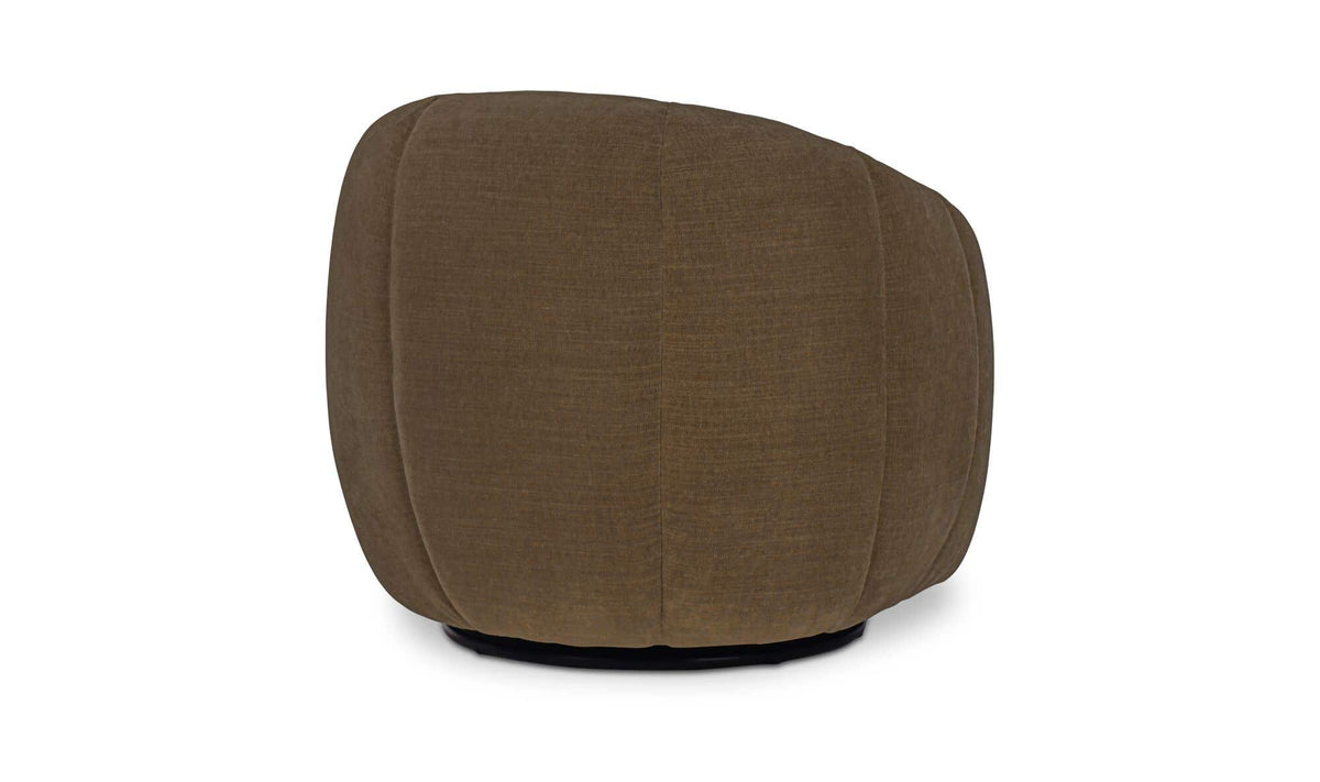 Mindy Cool Brown Swivel Chair - Ornate Home