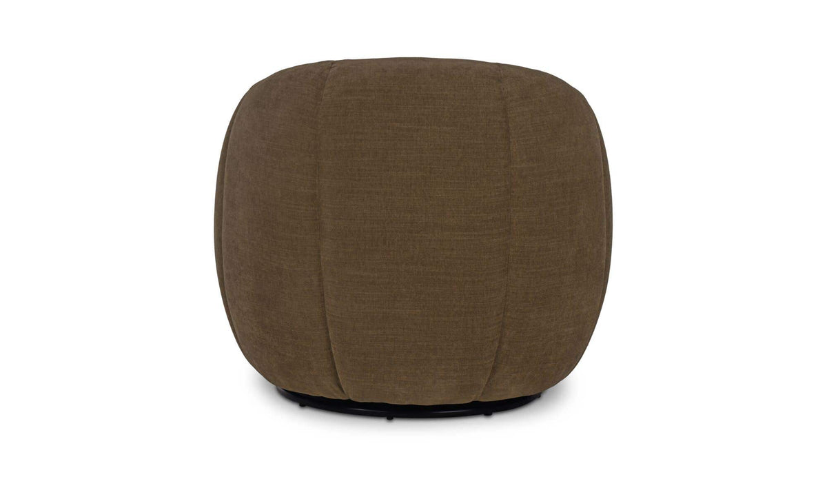 Mindy Cool Brown Swivel Chair - Ornate Home