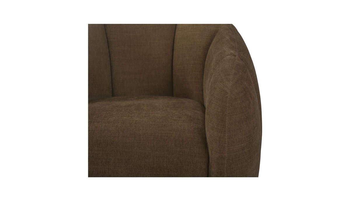 Mindy Cool Brown Swivel Chair - Ornate Home