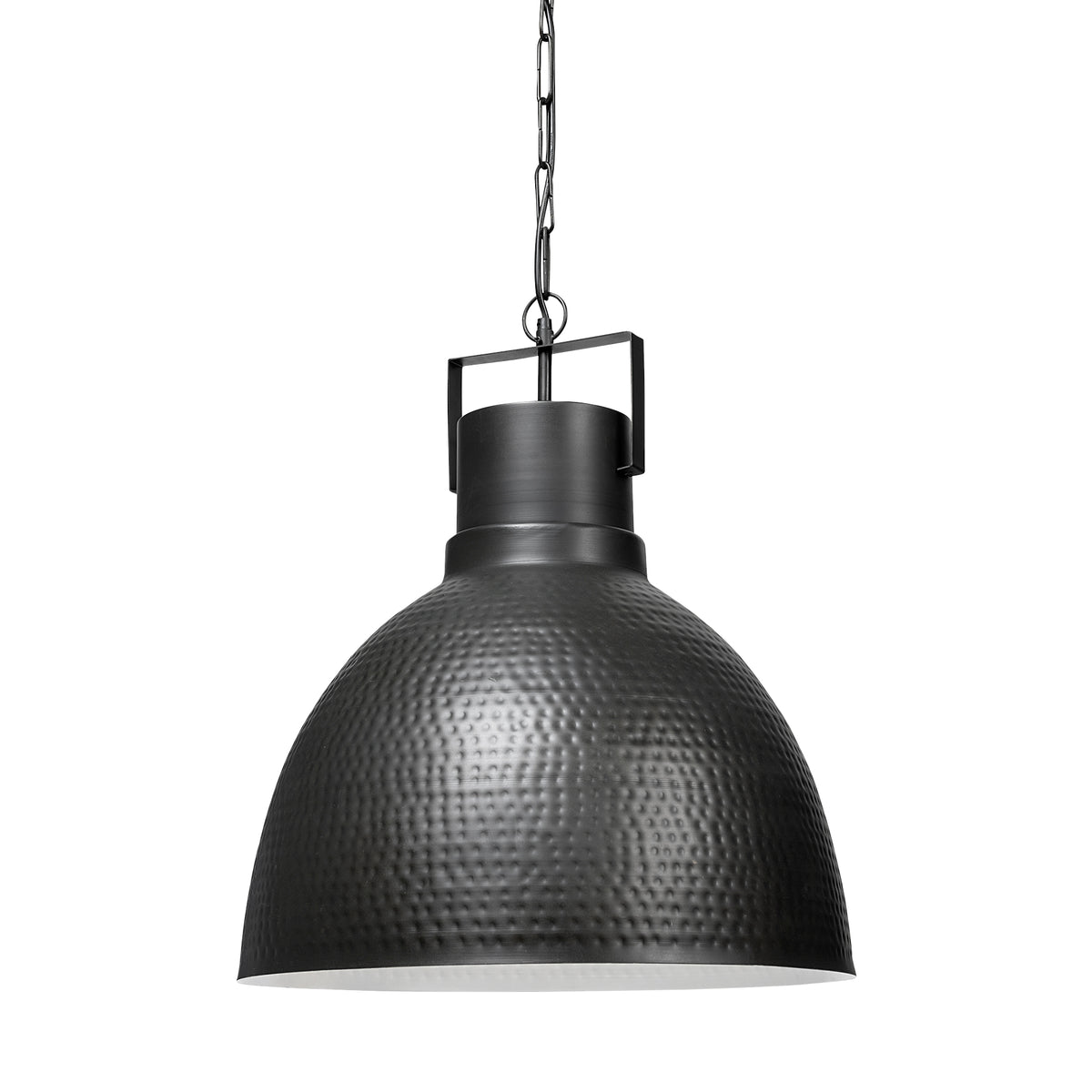 Minerva Gray Metallic Hammered Detail Pendant Light - Ornate Home
