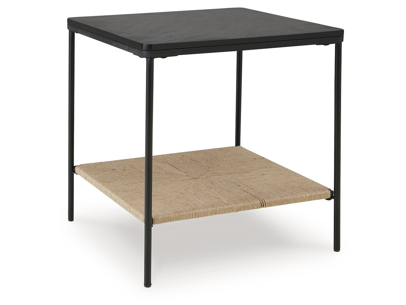 Minrich Black/Natural Accent Table - Ornate Home