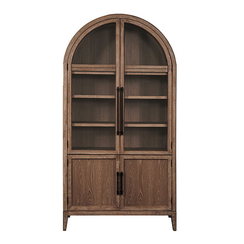 Minster Oak Arched Cabinet - Ornate Home