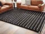 Minston Black/White 5' x 7' Rug - Ornate Home