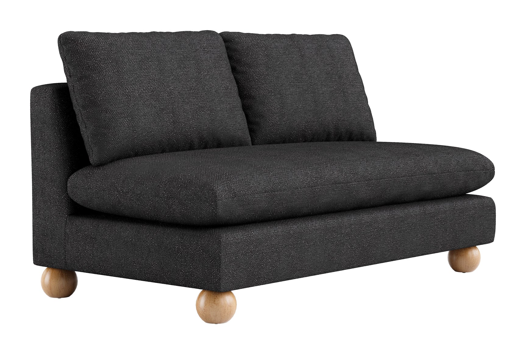 Minze Black Loveseat