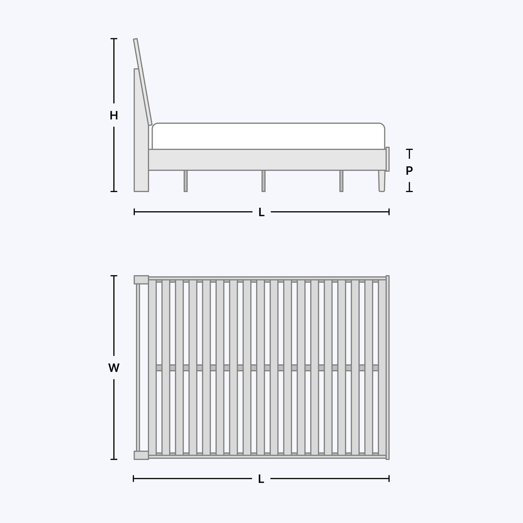 Mira Light Oak Full Panel Bed - Ornate Home