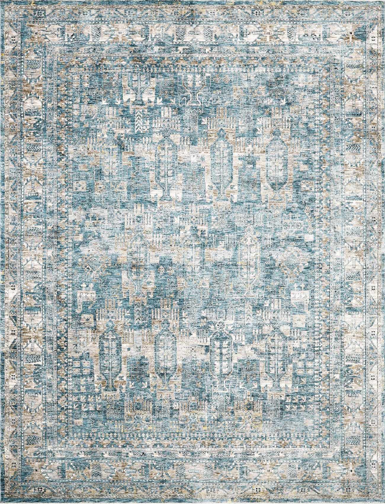 Mirabel Denim Blue Traditional Rug - Ornate Home