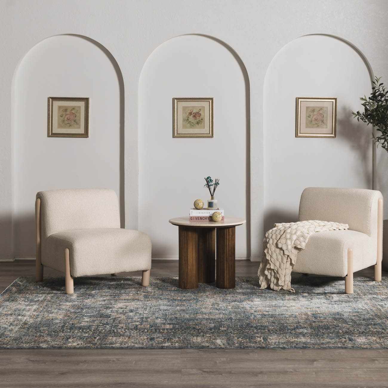 Mirabel Denim Blue Traditional Rug - Ornate Home