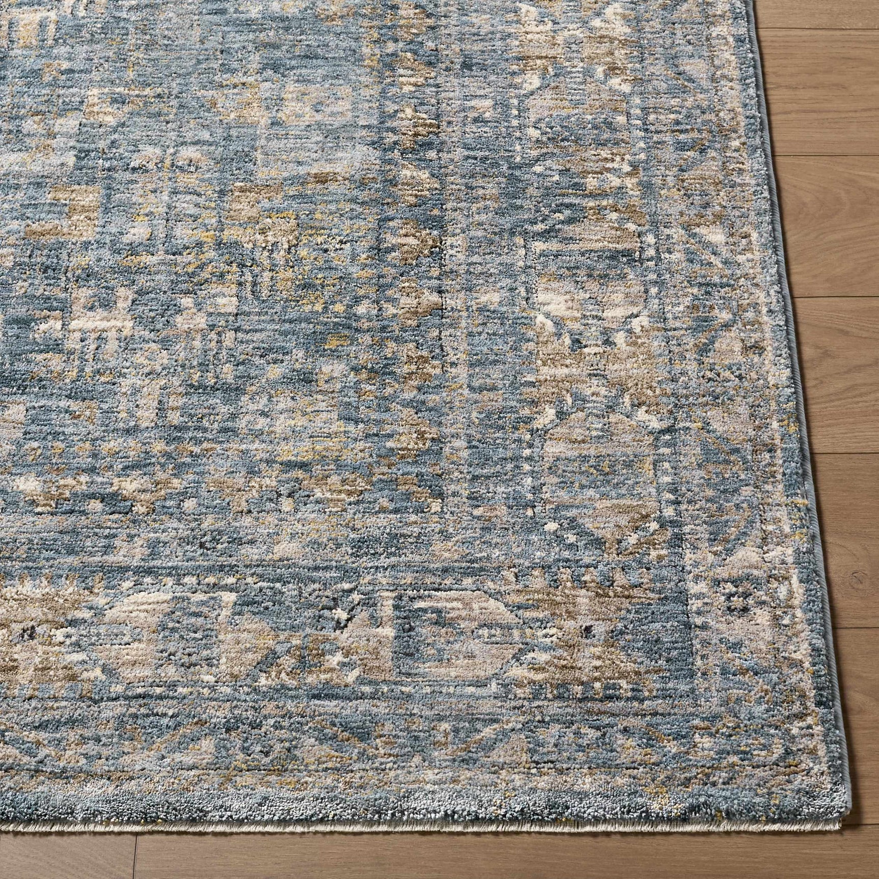 Mirabel Denim Blue Traditional Rug - Ornate Home