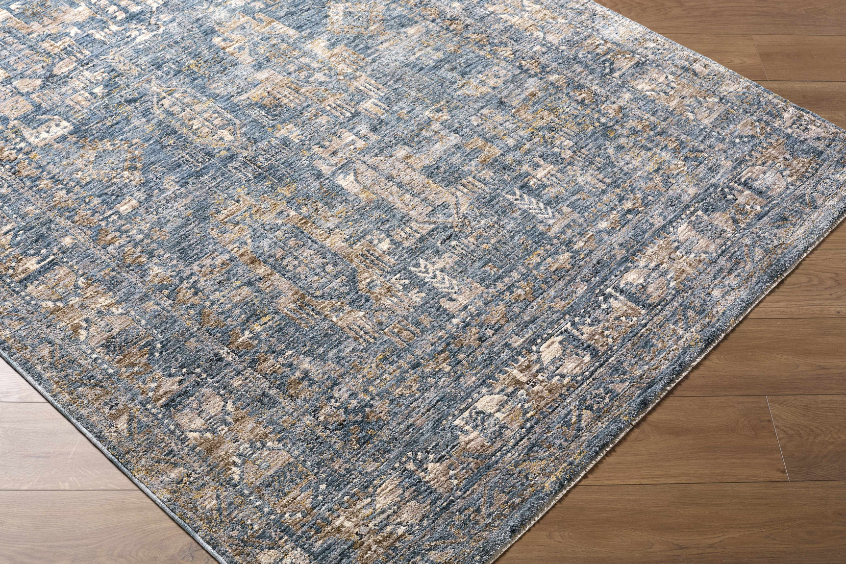 Mirabel Denim Blue Traditional Rug - Ornate Home