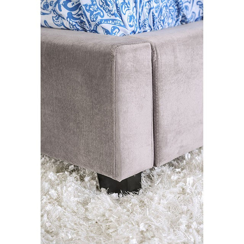 Mirabelle Gray Queen Bed - Ornate Home