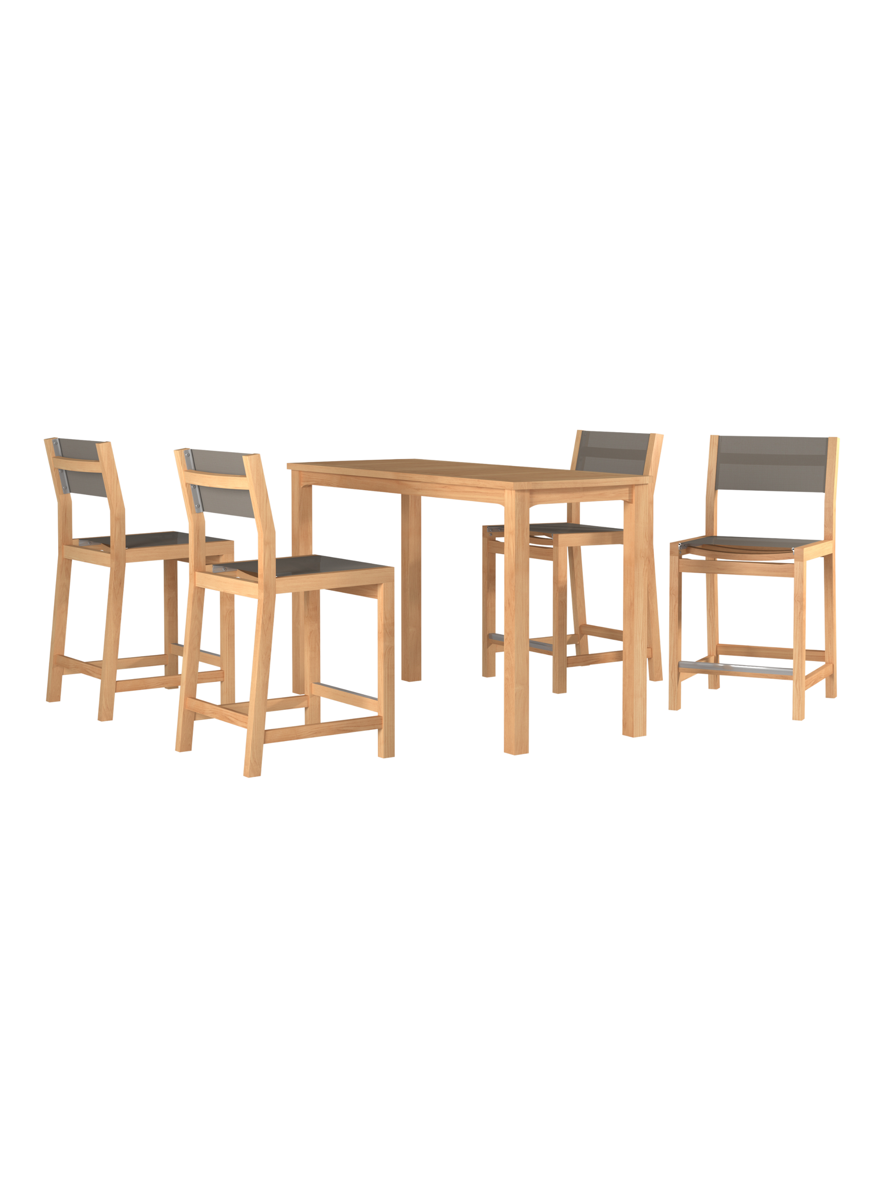 Mirador Rectangular Teak Outdoor Counter Height Table - Ornate Home