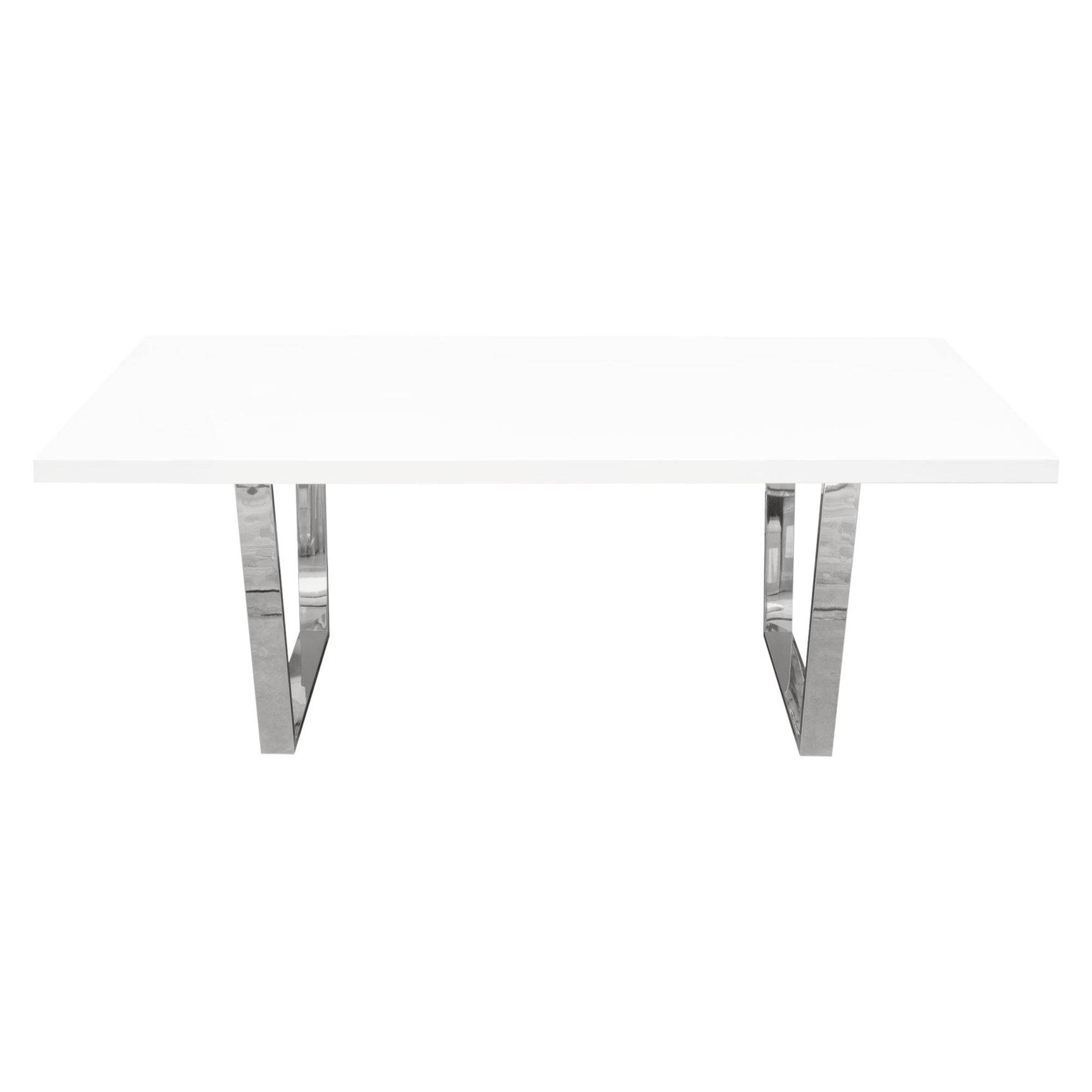 Mirage White Rectangular Dining Table - Ornate Home