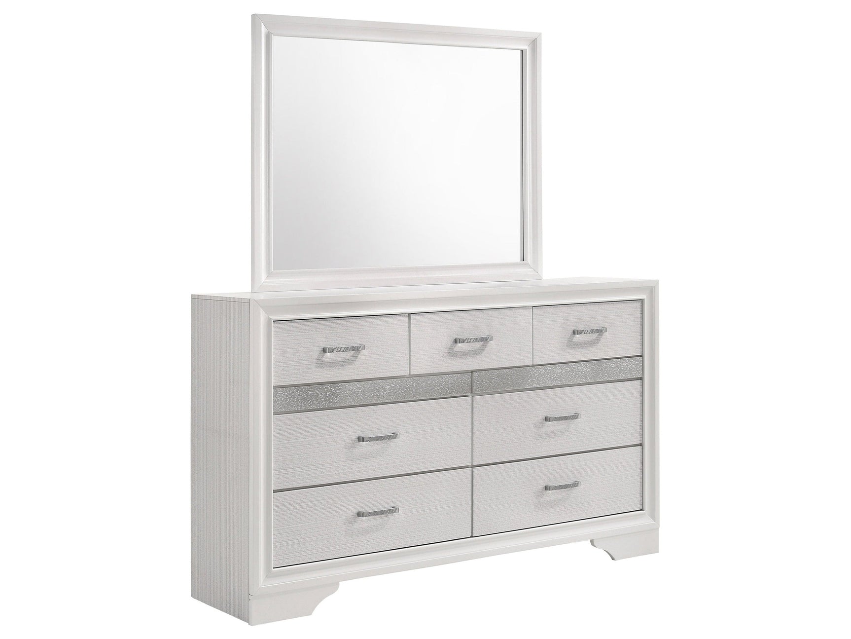 Miranda White Dresser and Mirror - Ornate Home