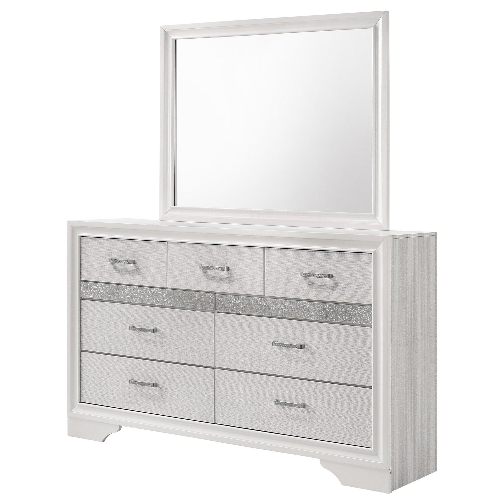 Miranda White Dresser and Mirror - Ornate Home