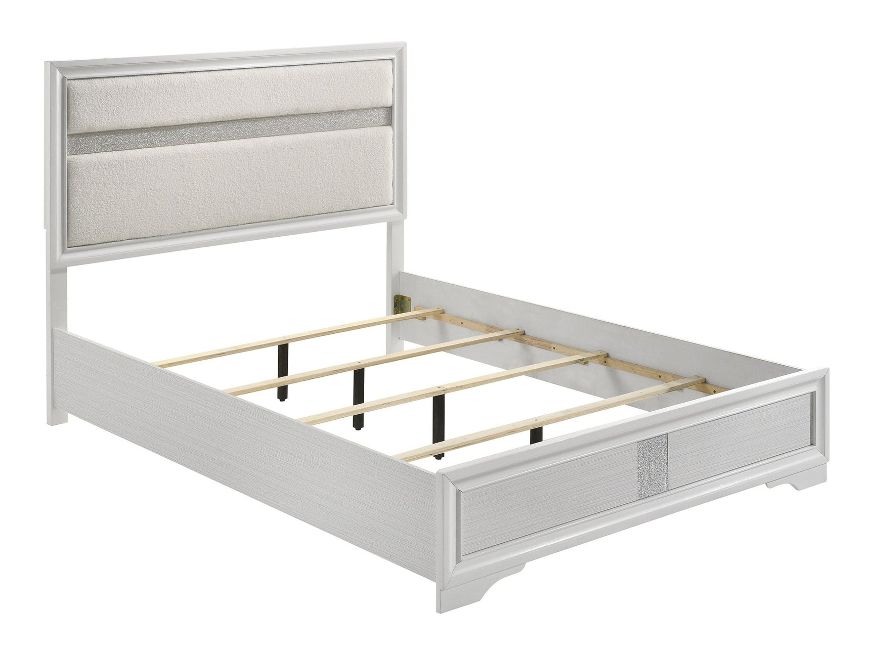 Miranda White Full Panel Bed - Ornate Home