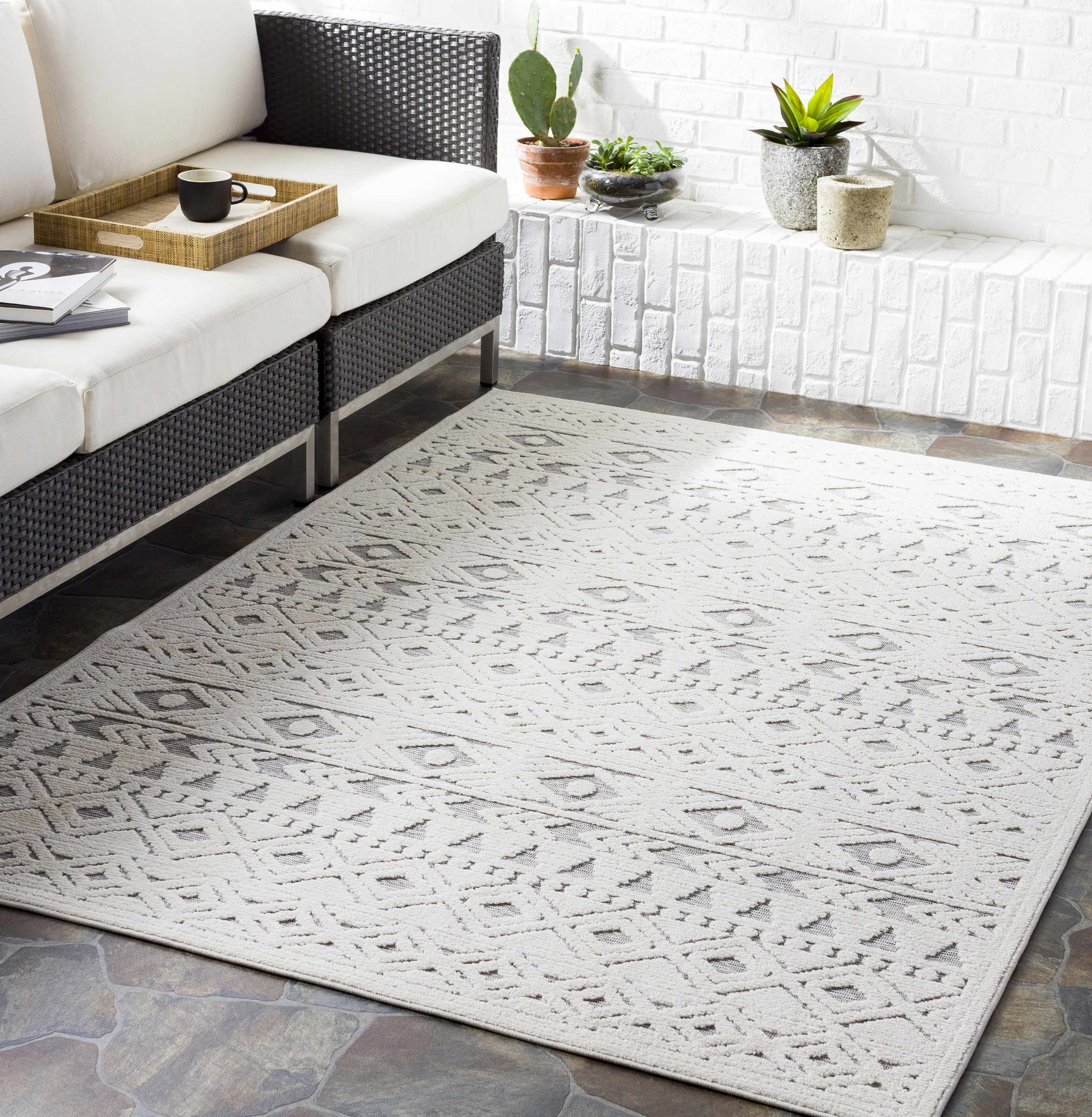 Mirani 3D Outdoor Area Rug - Clearance - Ornate Home