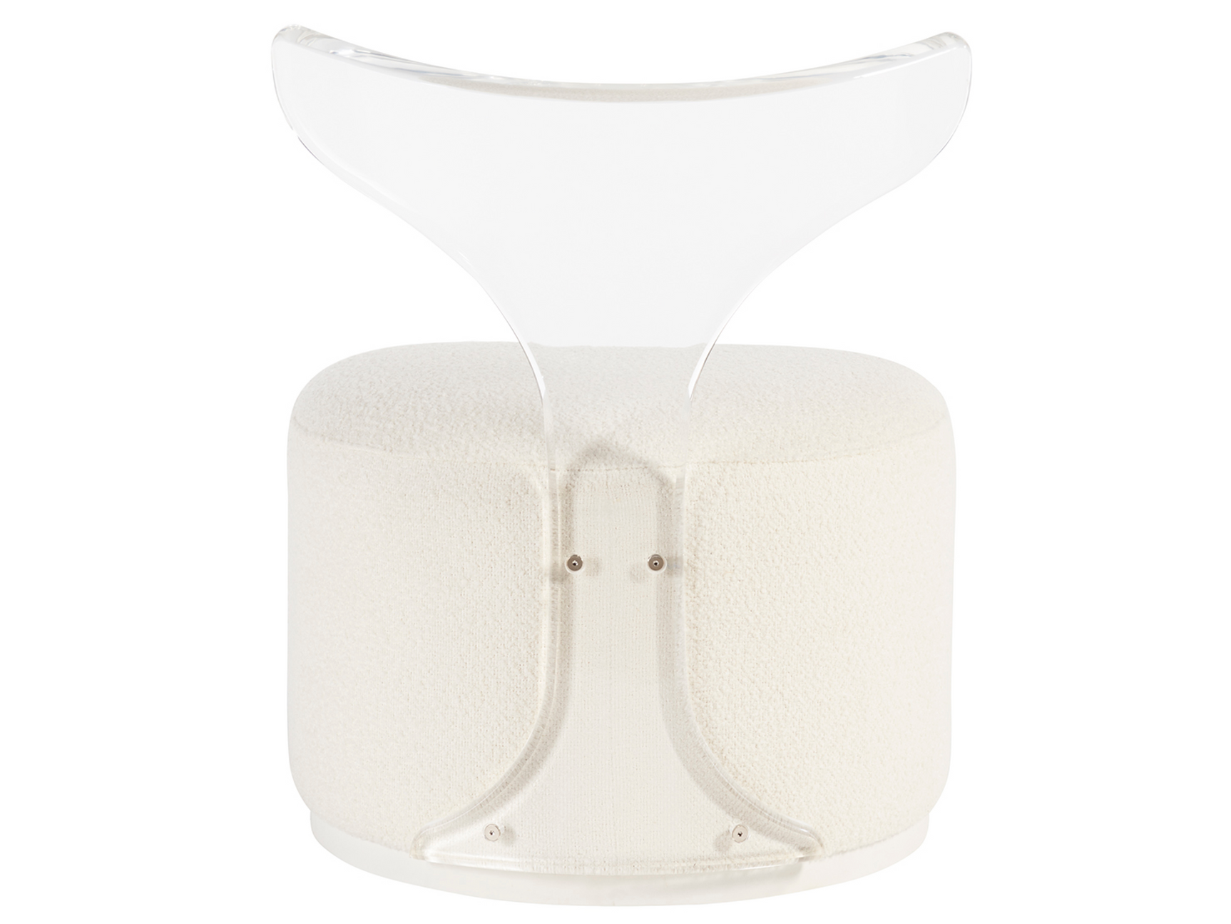 Mirissa Acrylic/Ivory Swivel Chair - Ornate Home