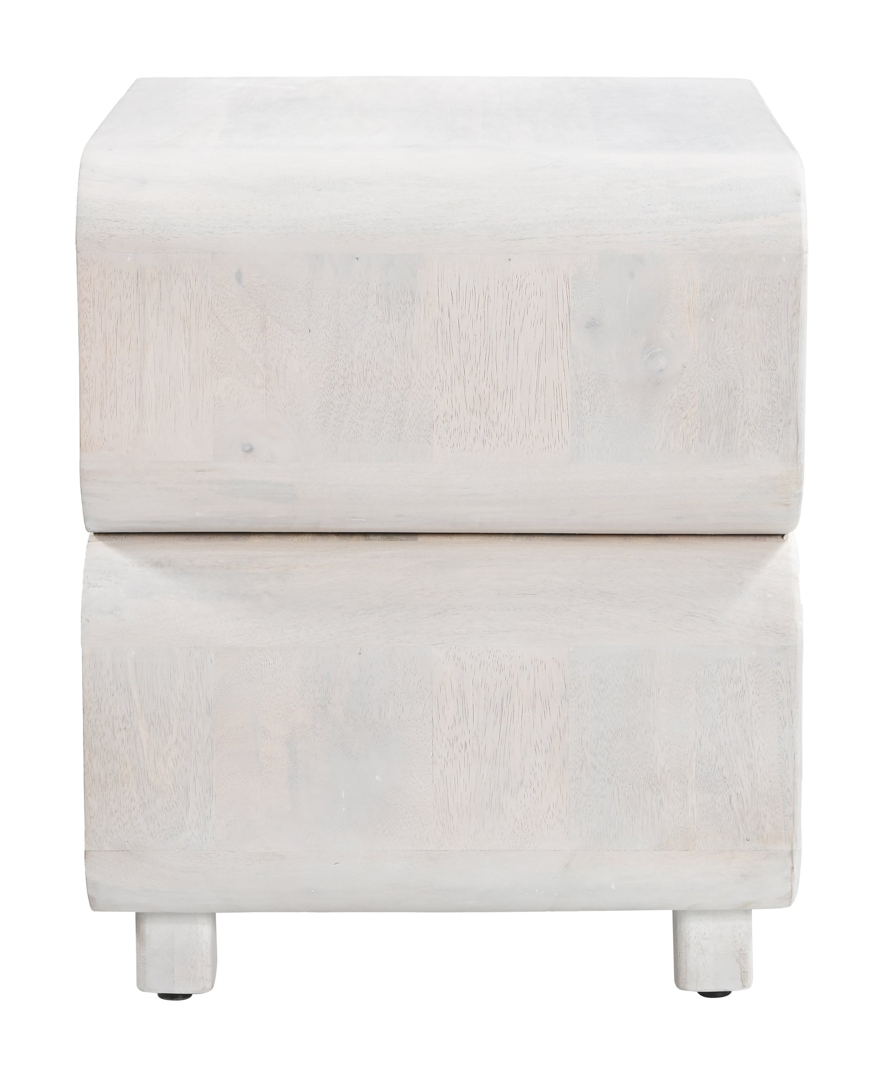 Miro Whitewashed Nightstand - Ornate Home