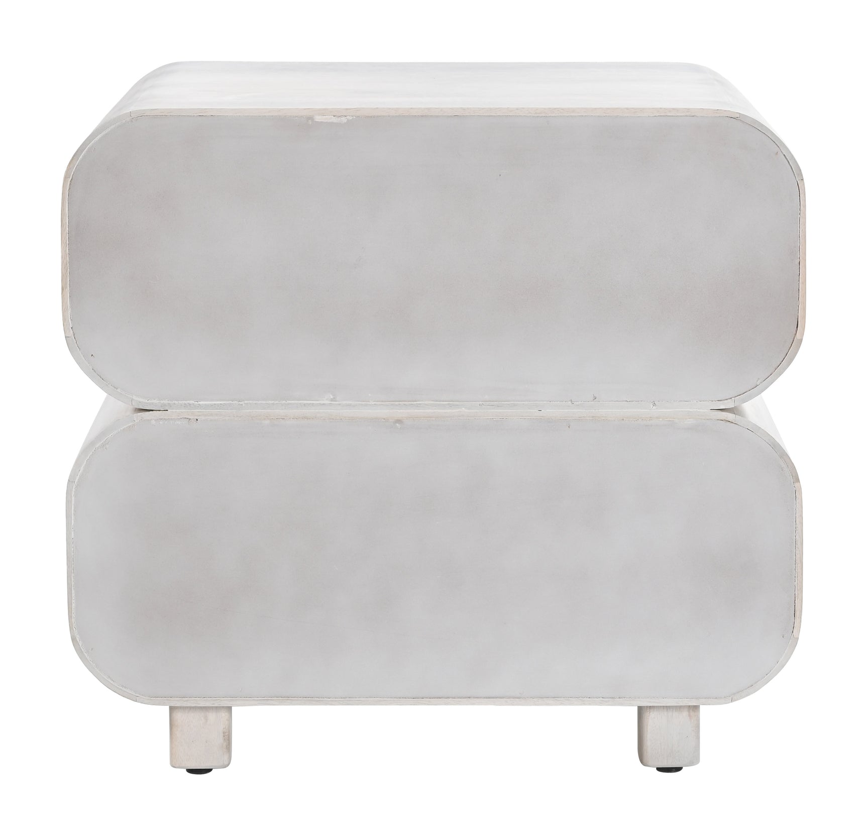 Miro Whitewashed Nightstand - Ornate Home