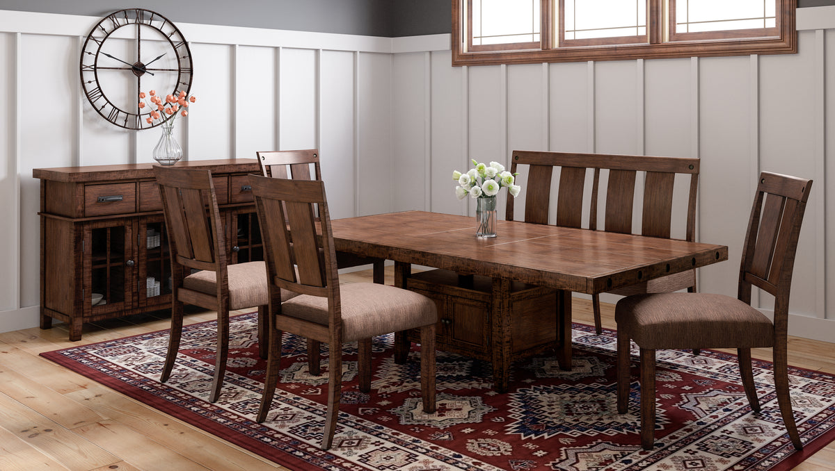 Mission Viejo Brown High/Low Ext Dining Table - Ornate Home